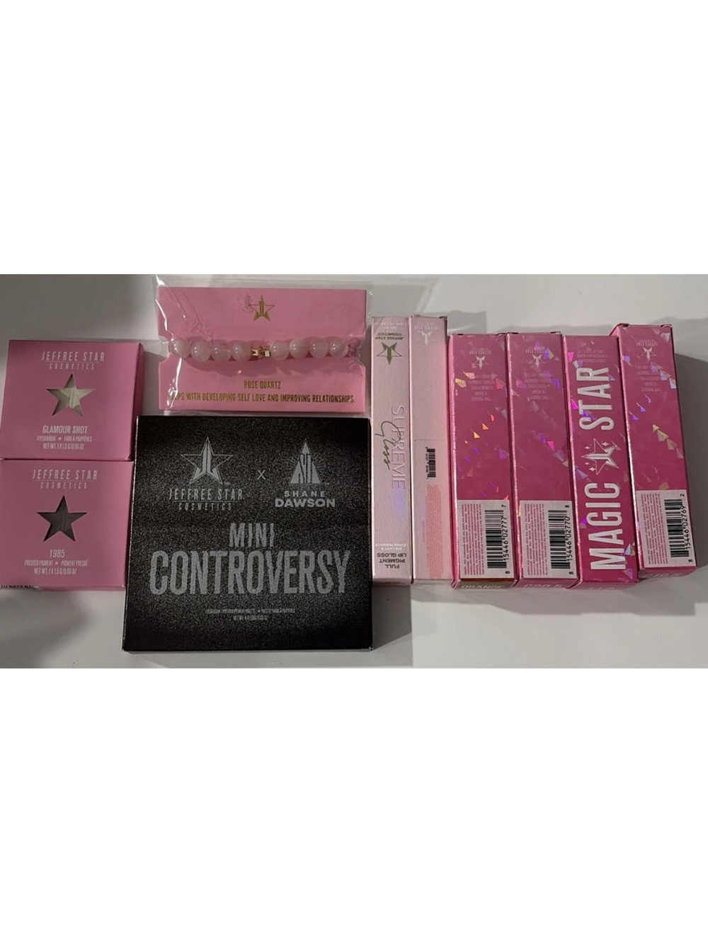 Jeffree Star Cosmetic Makeup Beauty Face Eye Lip Bundle Lot Of 10 New